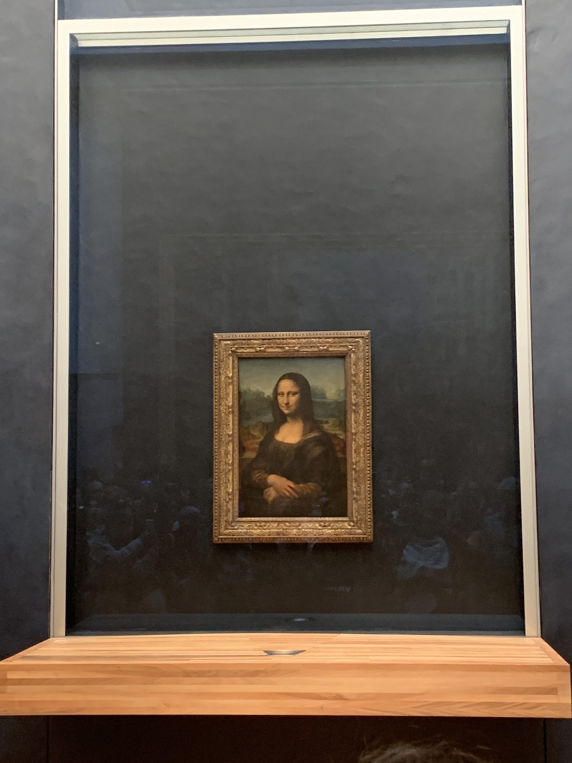 La Joconde par Léonard de Vinci, exposée au Louvre, Paris © Marjorie Eclar