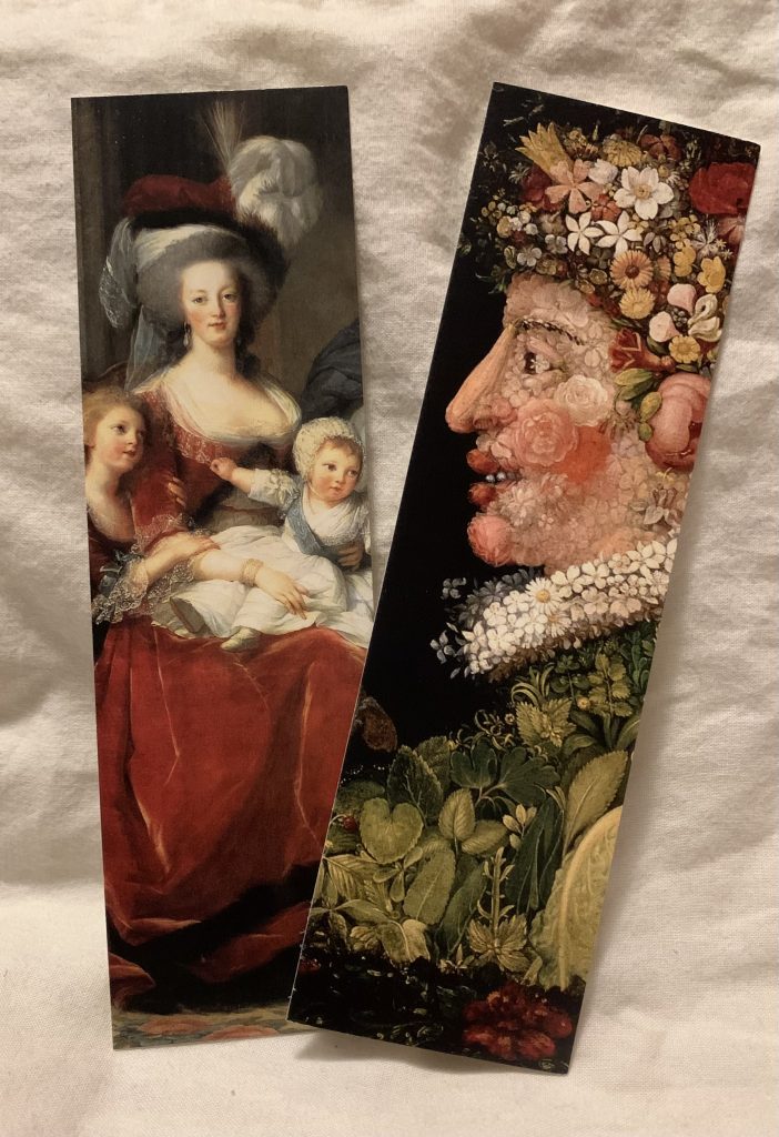 Marques page Marie-Antoinette entourée de ses enfants et le Printemps par Marjorie Eclar