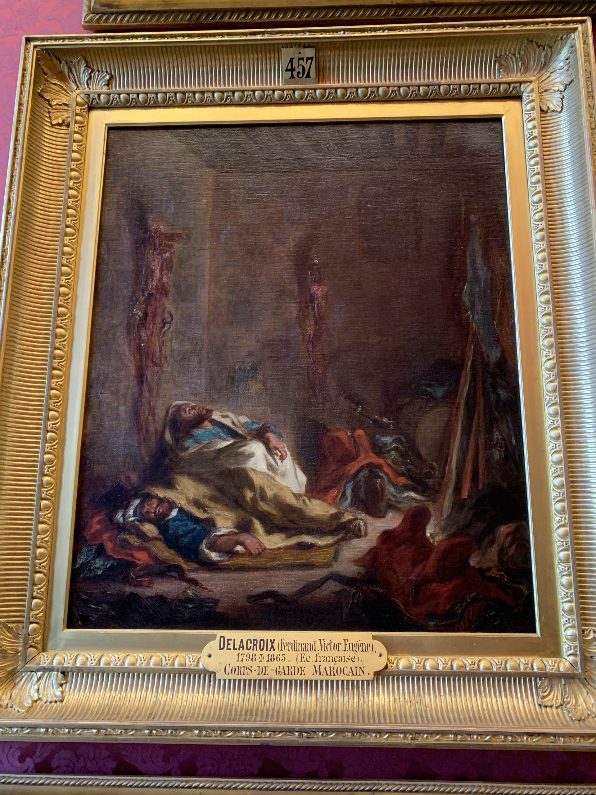 Corps de garde marocain par Ferdinand Eugène DELACROIX, exposé au Château de Chantilly © Marjorie Eclar