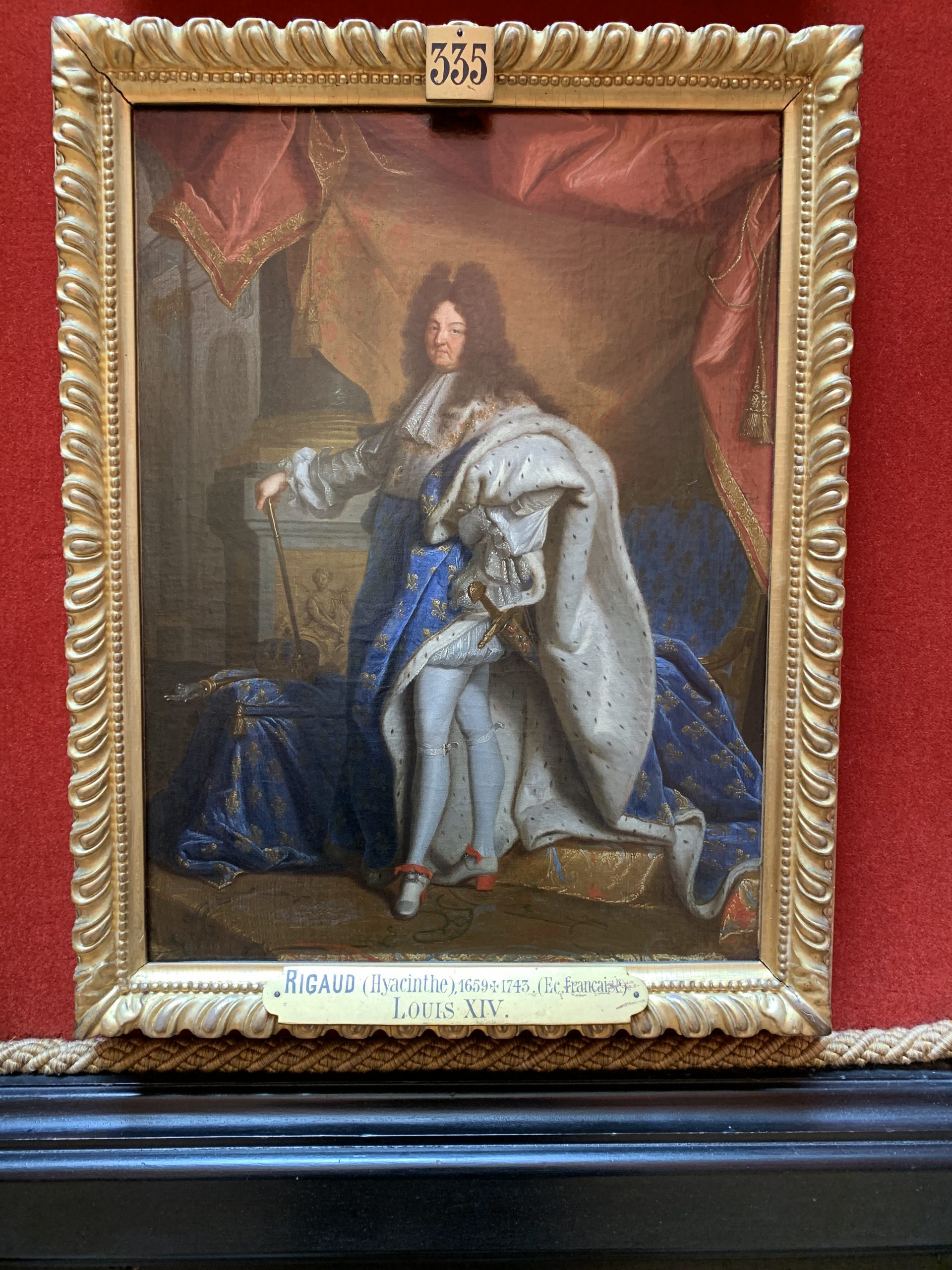 Louis XIV par Hyacinthe RIGAUD, exposé au Château de Chantilly © Marjorie Eclar