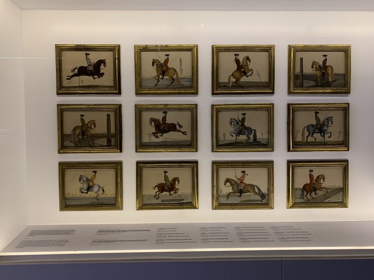 Tableaux équestres, exposés au Musée du Cheval, Chantilly © Marjorie Eclar
