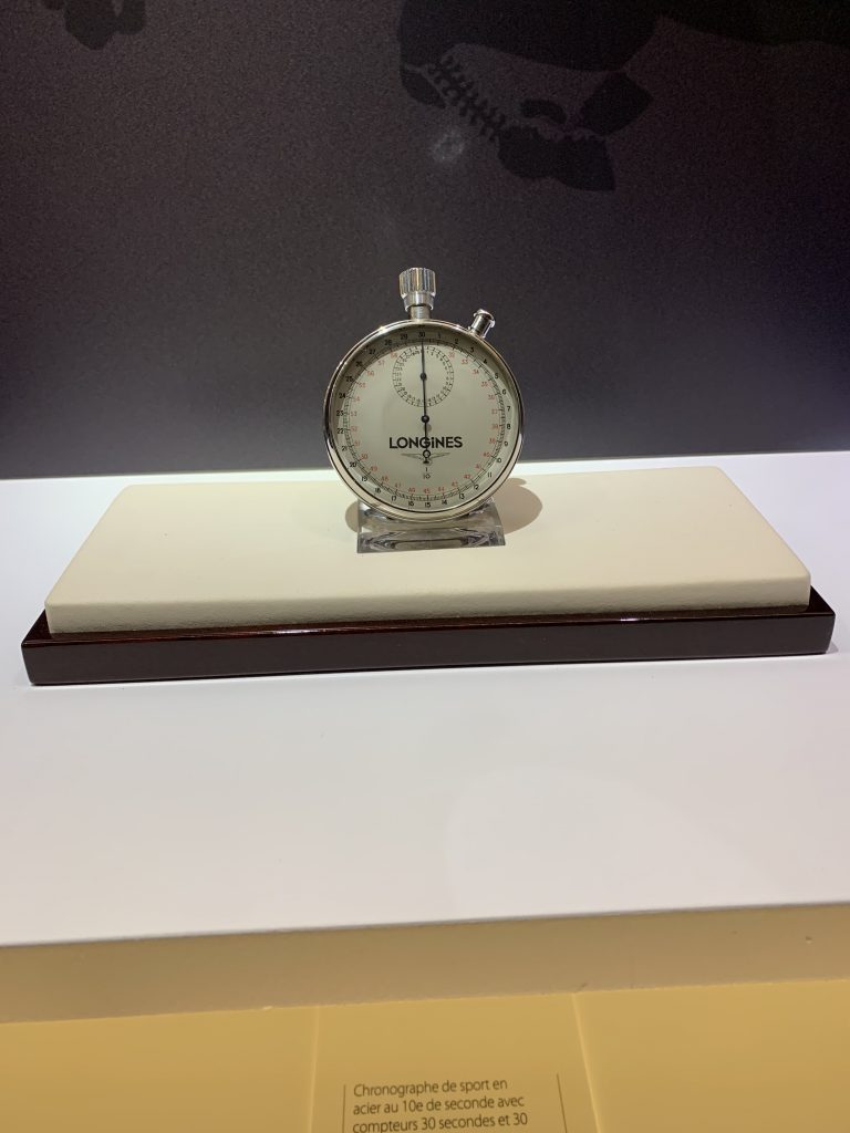 Chronographe de sport, exposée au Musée du Cheval, Chantilly © Marjorie Eclar